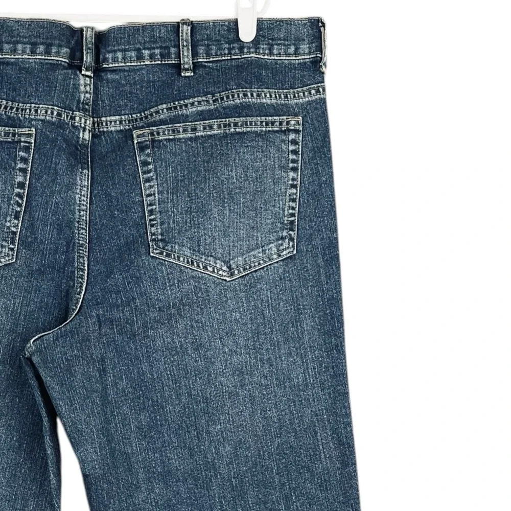 NWT Sonoma Men The Every Day Blue Denim Jeans 42x36 Regular Straight-Leg Stretch